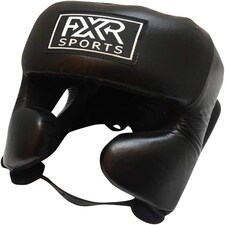 BLACK LEATHER HEAD GUARD - Medium | Black