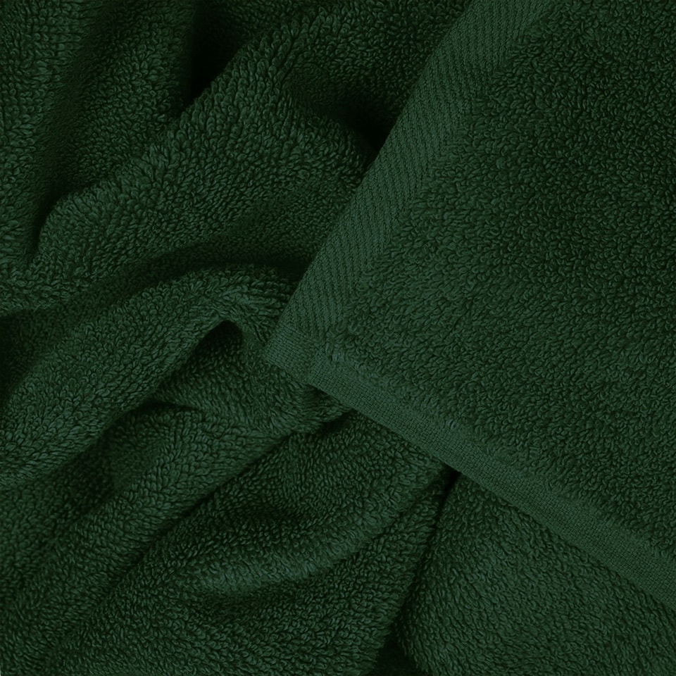 image 1 of Zero Twist Egyptian Cotton Face Cloths Pack of 4 - Dark Green Green | Green | Dark Green | Face cloth