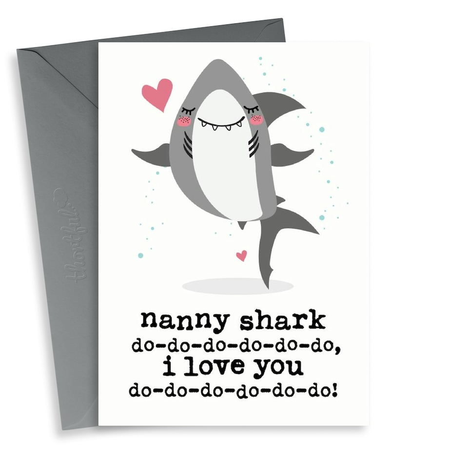image 1 of Cute Shark Mother's Day Card For Nanny