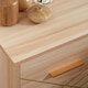 image 8 of HOMCOM Bedside Cabinet, Nordic Bedside Table with 2 Drawers Wood Legs, Natural
