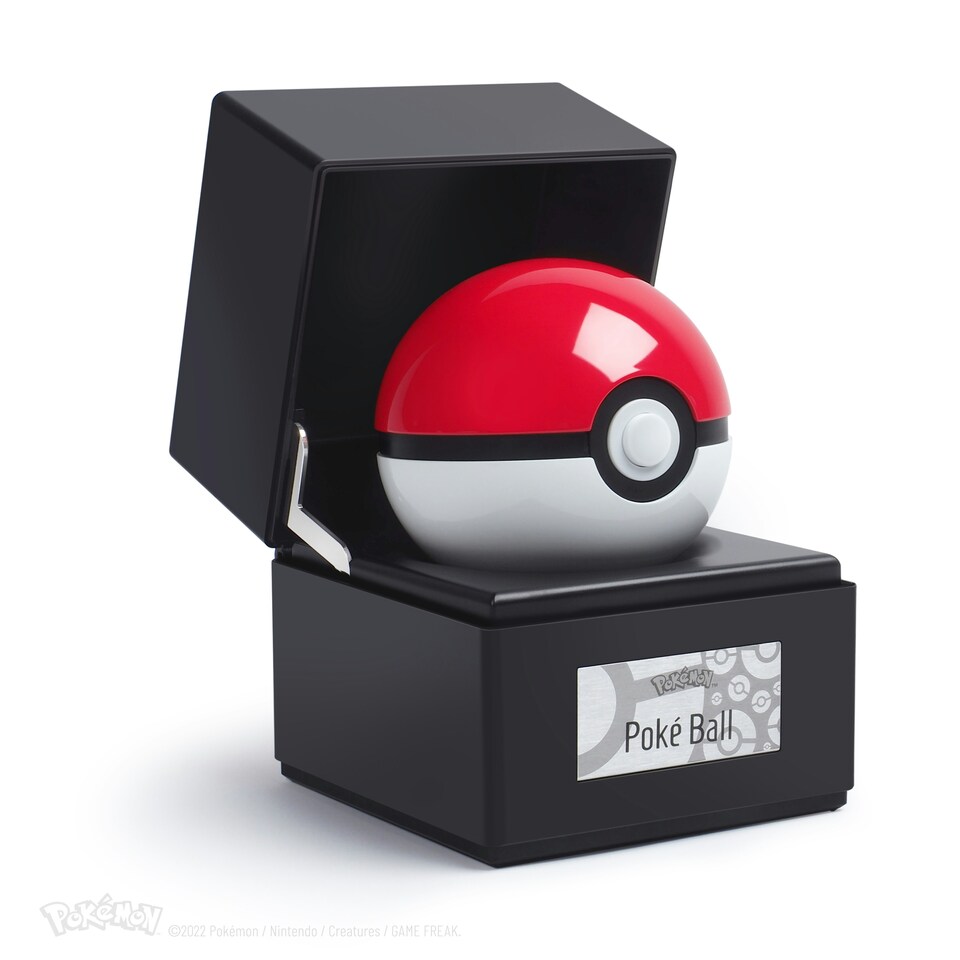 image 1 of Pokémon Die-Cast Poké Ball Replica Red
