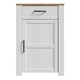 image 2 of Bohol 1 Door 1 Drawer Shoe Cabinet in Riviera Oak/White