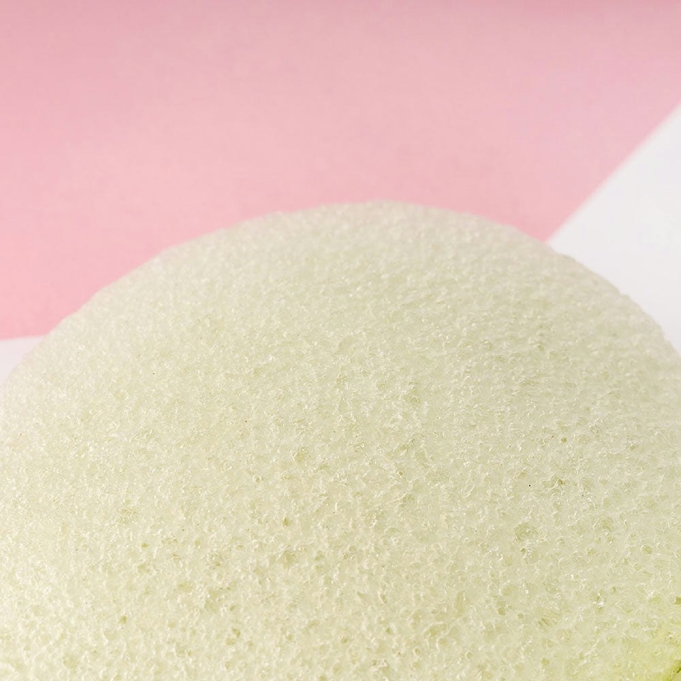 image 1 of Brushworks Green Tea Konjac Sponge