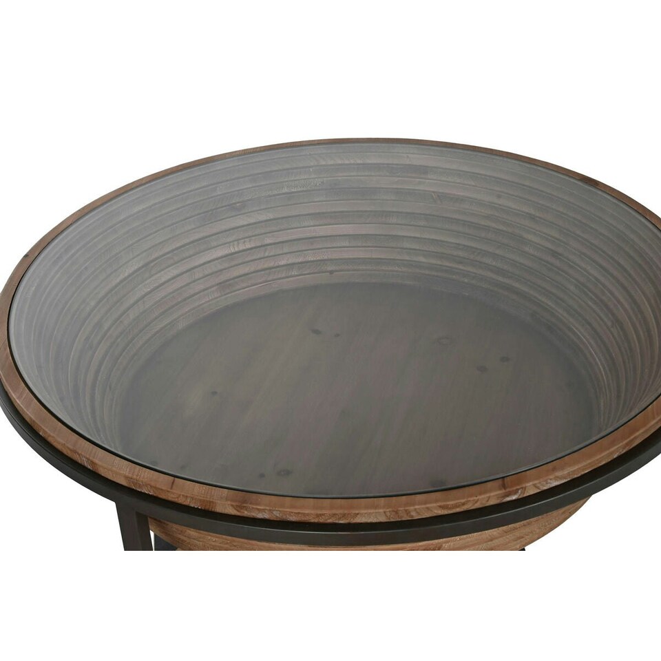 image 1 of Centre Table Home ESPRIT Crystal Fir wood 102 x 102 x 46 cm N/A