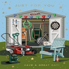 Words 'n' Wishes Traditional Just For You Gardening Birthday Card, General Birthday Card, Made in the UK