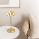 image 2 of ValueLights Avery Gold Rechargeable Table Lamp & Integrated Bulb | Black