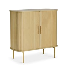 VonHaus Landos Sideboard with Sliding Doors and Tambour Finish