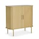 image 1 of VonHaus Landos Sideboard with Sliding Doors and Tambour Finish
