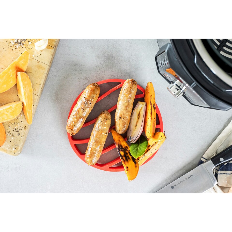 image 1 of Instant Pot Silicone Roasting Rack Red