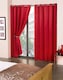 image 2 of Woven Thermal Blackout Eyelet Curtains Red 168cm x 137cm | Red | Red