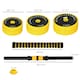 image 7 of HOMCOM 30KG Barbell & Dumbbell Set Fitness Exercise Home Gym Plate Bar Clamp Rod