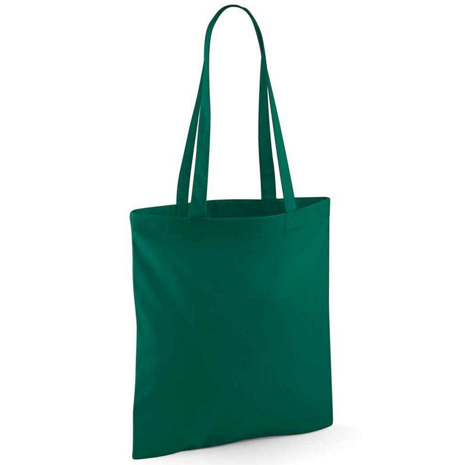 Westford Mill Long Handle Tote Bag - Bottle Green - One Size Green