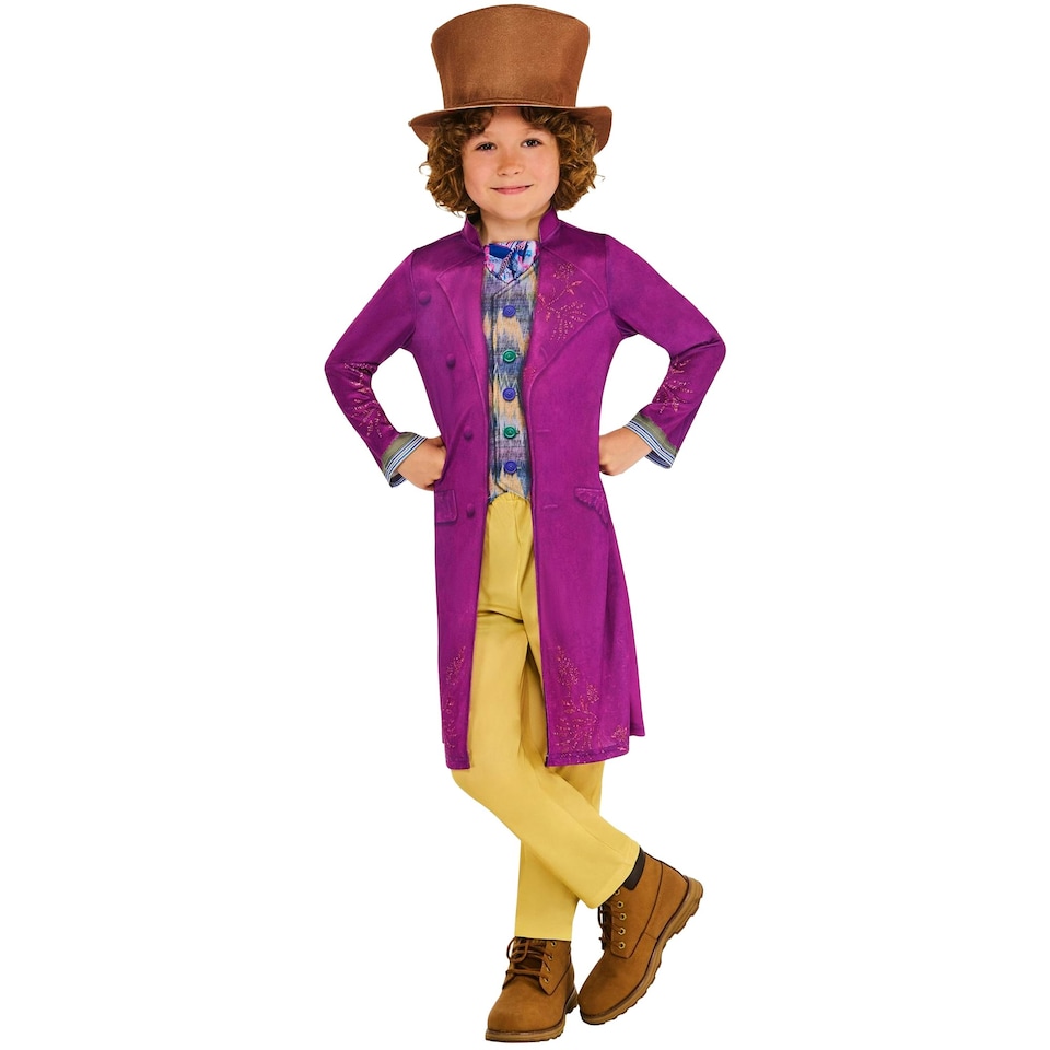 image 1 of Wonka Boys Costume Set - Purple/Yellow/Blue - 5-6 Years 5-6 years
