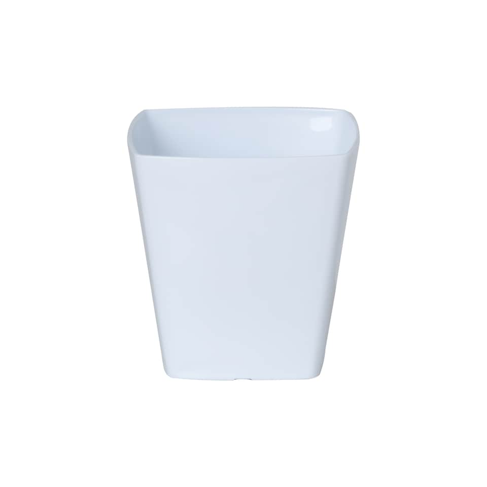 image 1 of Wham studio 4x 14cm Square Plastic Planter | White | Ice White