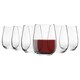 image 1 of LAV Gaia Stemless Red Wine Glasses - 475ml - Clear - Pack of 6 Clear