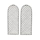 image 1 of Set of 2 Willow Trellis Fencing Panel Screen Climbing Trellises