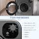 image 3 of HOMCOM 6kg Vented Tumble Dryer, Freestanding, Wall Mounted, Stackable, Portable Dryer with 7 Programmers, Grey