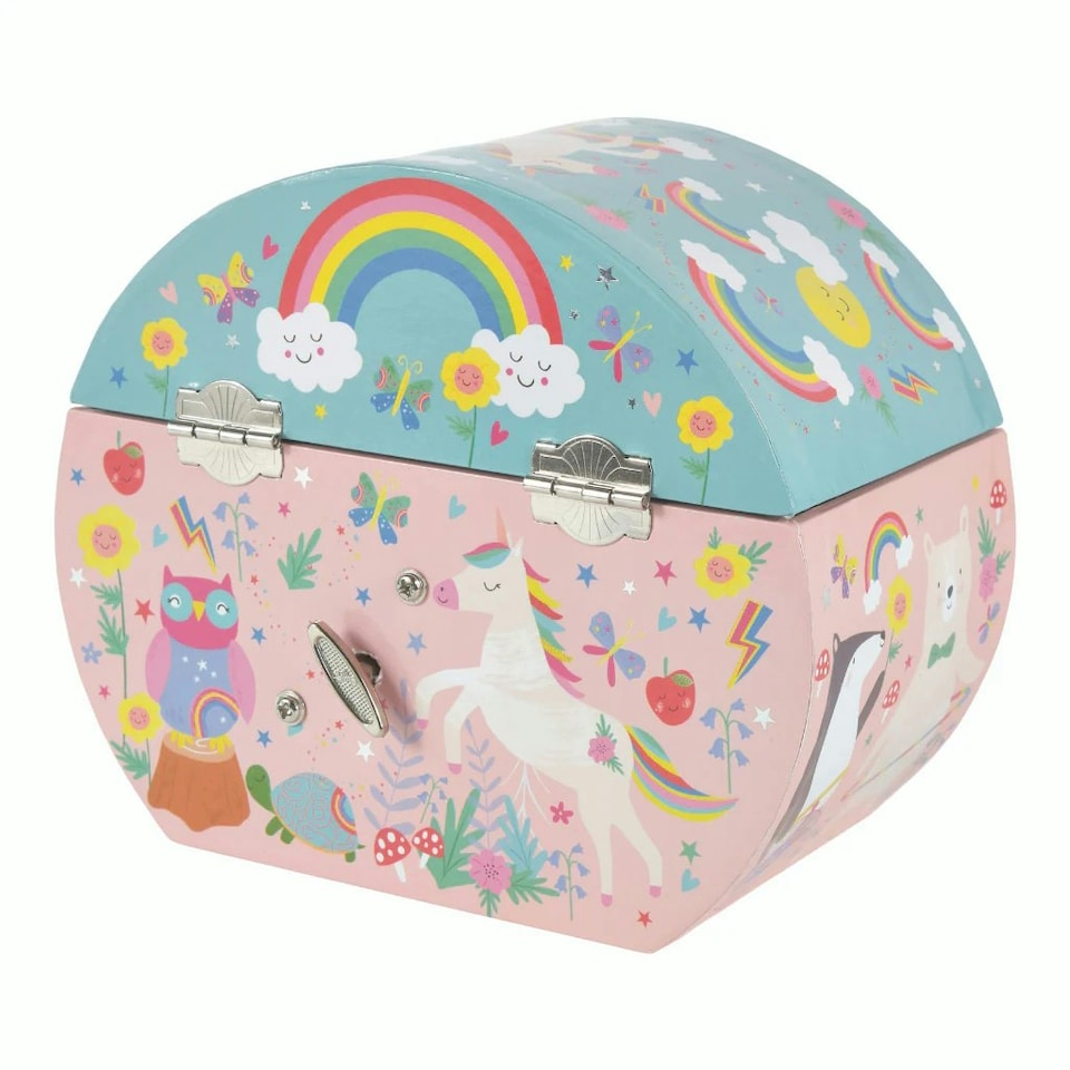 image 1 of Floss & Rock Childrens Rainbow Fairy Musical Jewellery Box