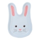 image 1 of Light Blue Easter Bunny Shaped Reusable Plastic Serving Platter Plate 32cm