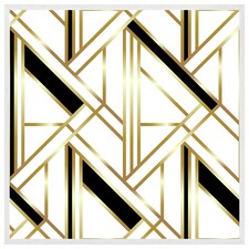 Golden art deco (Picture Frame) White | L