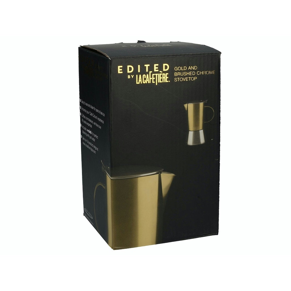 image 1 of La Cafetiere Cafetiere Gold Stainless Steel 4 Cup