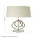 image 2 of Interiors by Premier Wall Lamp with Interlinked Circles Base Silver
