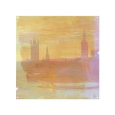 Big Ben Yellow Mist Splash Back | White