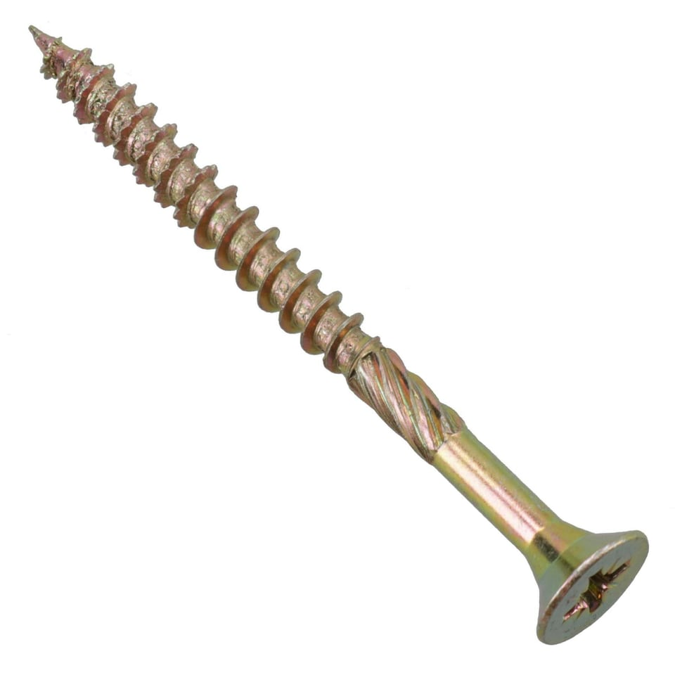 image 1 of Countersunk Wood Screws 5.0 x 60mm Serrated Edge Prevent Splitting PZ2 200pc