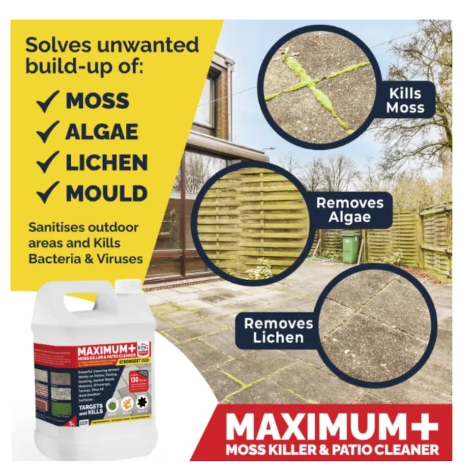 image 1 of Brick & Patio Cleaner Strongest on the Market makes 130 Litres VALUE OF MONEY | Clear | 5L | 1