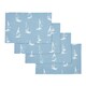 image 1 of Catherine Lansfield Salcombe Boats Cotton Dining Placemat 4 Pack | Blue | One Size | 4