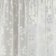 image 3 of Pair of Delila White Trail Leaf Print Voile Panels 229 cm (90 inch) Rod Pocket Panels for Bedroom and Living Room