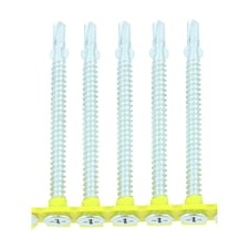 Timco - Collated Timber to Light Section Screws - Countersunk - Wing-Tip - Self-Drilling - Zinc (Size 4.8 x 65 - 500 Pieces)
