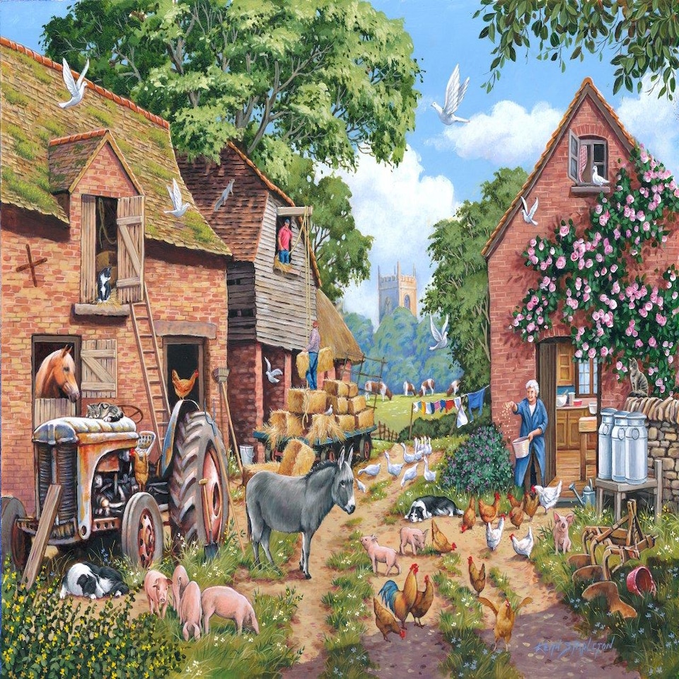 image 1 of No.24 - Farm Focus 1000 Piece Jigsaw Puzzle