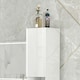 image 8 of kleankin High Gloss Bathroom Floor Cabinet Storage Cupboard with Doors