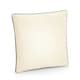 image 2 of Westford Mill Fairtrade Cotton Piped Cushion Cover - Natural/Light Grey - 40cm x 40cm x 18cm