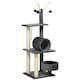 image 1 of PawHut 121cm Cat Tree Tower Activity Centre with Scratching Post Grey