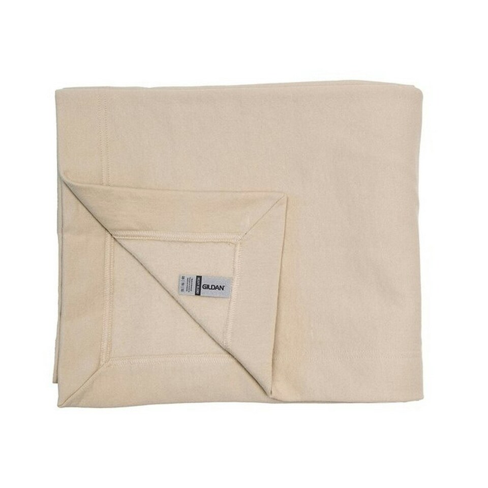 image 1 of Gildan Heavy Blend Fleece Stadium Blanket - Sand - One Size