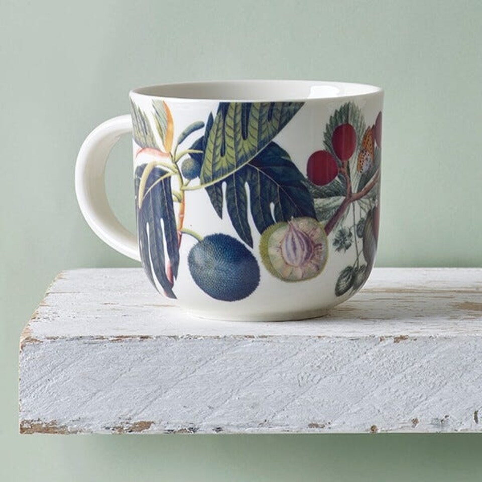image 1 of Royal Botanic Gardens Kew Fruit And Floral White Mug 290ml