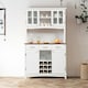 image 9 of COSTWAY Kitchen Storage Cabinet Buffet Cupboard Sideboard White