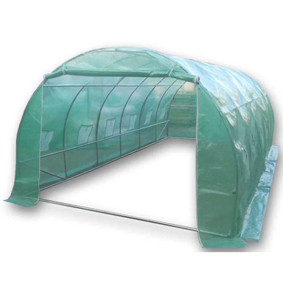 image 1 of 6m x 3m (20' x 10' approx) Pro+ Polytunnel Greenhouse - Green