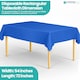 image 6 of Disposable Plastic Table Cover, Table Liner - 54" x 72"