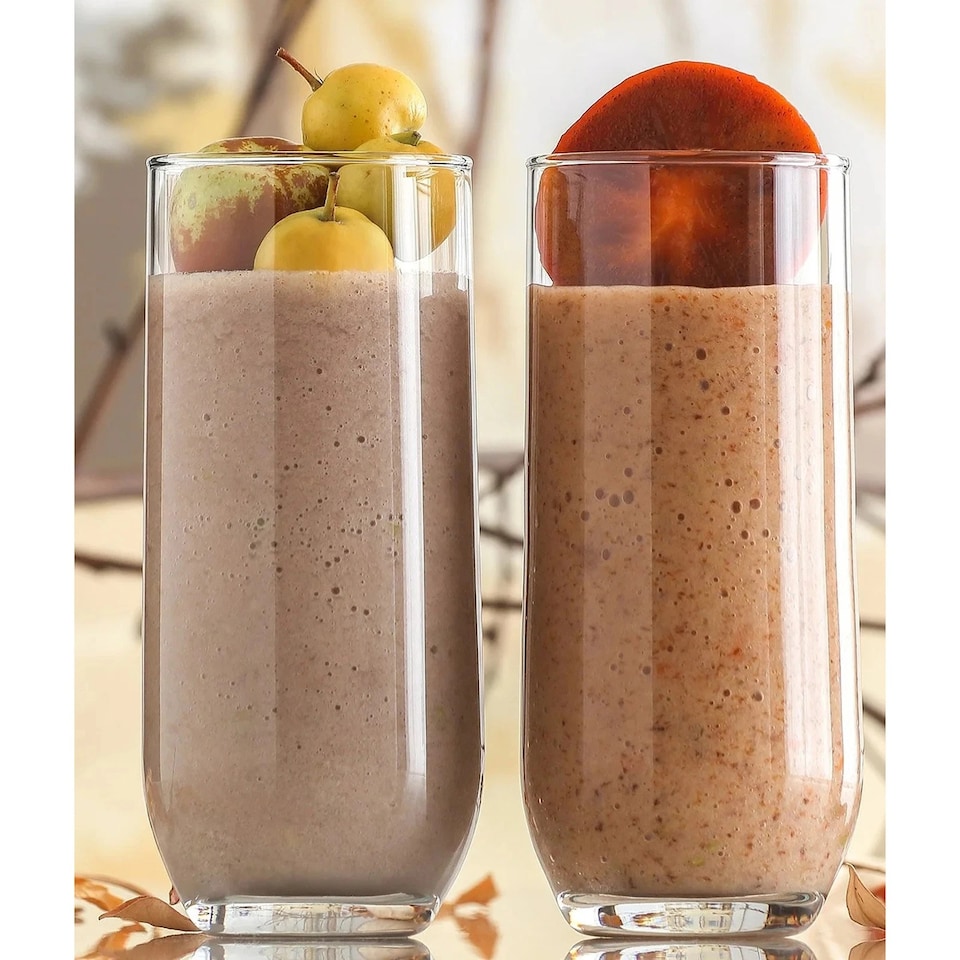 image 1 of 6 Pcs Tall Highball Queensway Drinking Glasses Cocktails Desserts Water 415ml