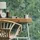 image 3 of Fine Decor Maui Leaf Wallpaper - Navy - One Size Blue