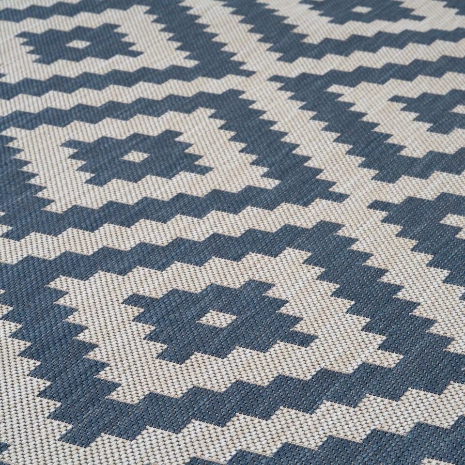 image 1 of The Rugs Outdoor Indoor Diamond Garden Patio Rug Weather Resistant Jet Washable | 100