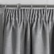 image 2 of Matrix Grey Curtains 90 x 108 inch (229 x 274 cm) Room Darkening Pencil Pleat Thermal Noise Reducing Curtains for Bedroom and Living Room