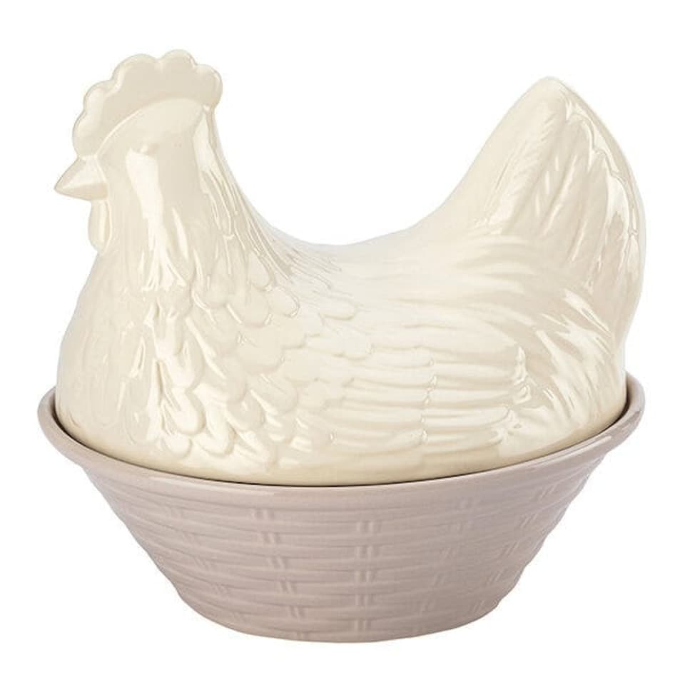 image 1 of English Tableware Company Fieldview Farm Ceramic Egg Crock