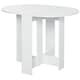 image 1 of HOMCOM Folding Dining Table Foldable Drop Leaf Dinner Table for Kitchen White