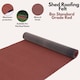 image 2 of NOVECRAFTO Polyester Shed Roofing Felt – Heavy-Duty Weatherproof Roof Felt Roll for Summerhouses, Sheds & Kennels – Premium Long-Life Roof Covering | Red | 8m x 1m
