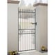 image 1 of Corfe Premium Range Spear Top Tall Single Gate - Steel - Fits Gap of 1067 mm x 1778 mm High - Electro Galv./Black Powder Coated | Grey | 1