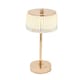 image 3 of Hestia Crystal USB LED Touch Table Lamp with Gold Base & Trim